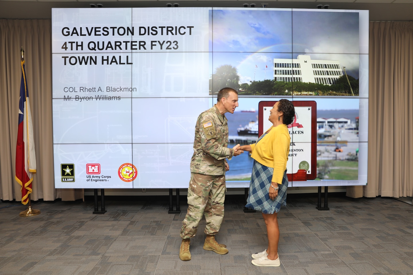 A commander's coin is a way for the commander to show their appreciation for a phenomenal job, on the spot.