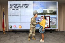 A commander's coin is a way for the commander to show their appreciation for a phenomenal job, on the spot.