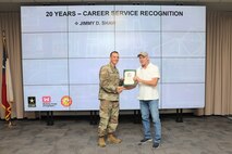 Forty-one SWG employees marked their anniversaries of federal employment at the one, five, 10, 15, 20-, 30-, 35- and 40-year points.