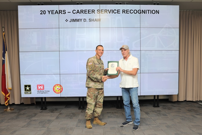 Forty-one SWG employees marked their anniversaries of federal employment at the one, five, 10, 15, 20-, 30-, 35- and 40-year points.