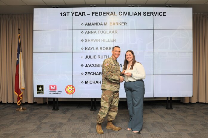 Forty-one SWG employees marked their anniversaries of federal employment at the one, five, 10, 15, 20-, 30-, 35- and 40-year points.