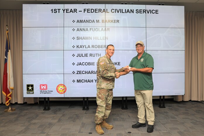 Forty-one SWG employees marked their anniversaries of federal employment at the one, five, 10, 15, 20-, 30-, 35- and 40-year points.