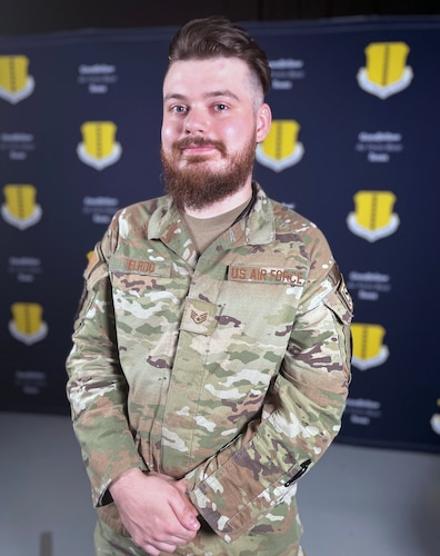 Staff Sergeant Joshua Elrod, assigned to the 316th Training Squadron, is credited with saving a family's pet from a pack of dogs, Aug. 27, 2023.