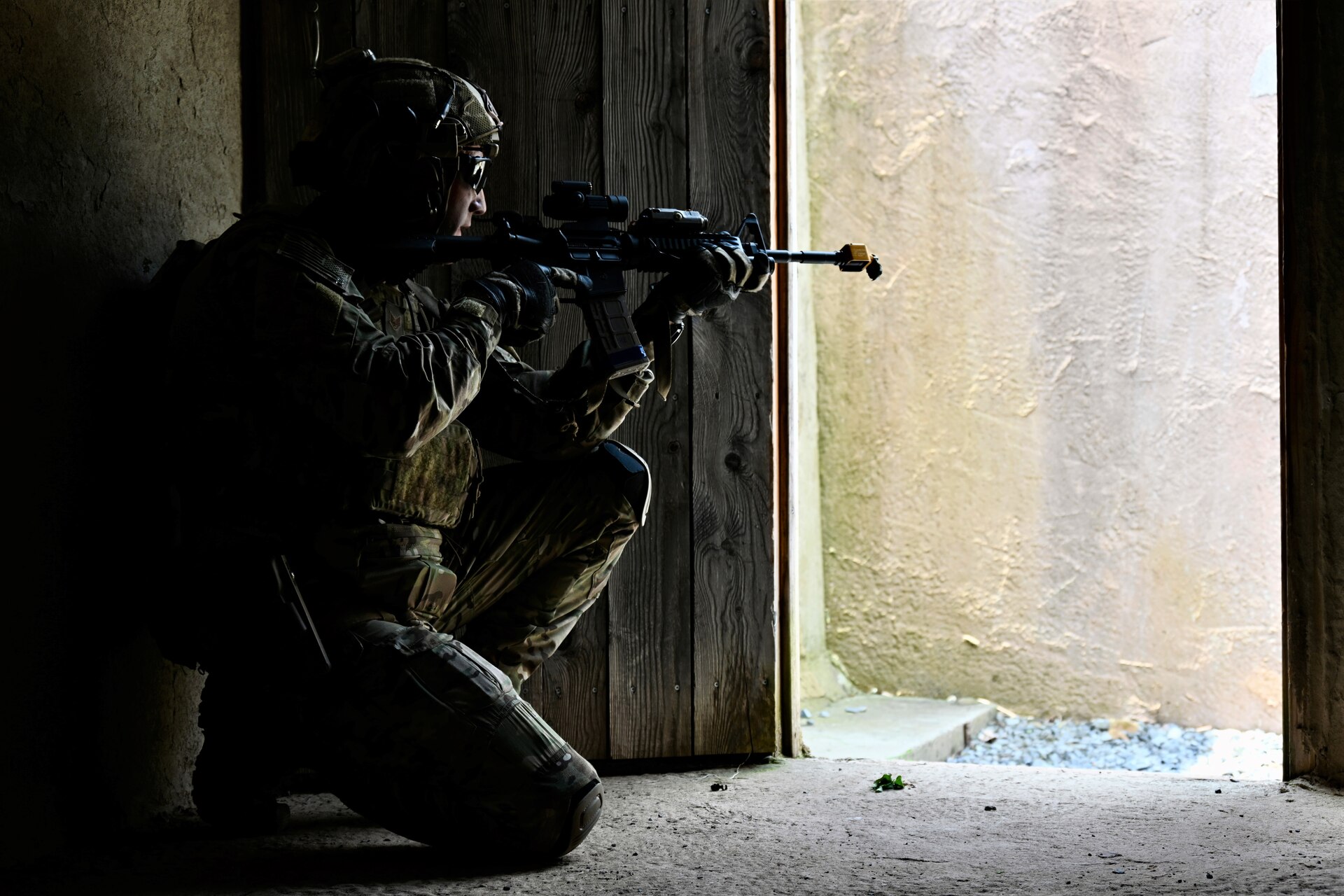 Airmen from the Pennsylvania National Guard's three Air wings participated in Exercise Iron Keystone Aug. 4 to 6 at Fort Indiantown Gap, Pa. (U.S. Air National Guard photo by Tech. Sgt. Ted Nichols)