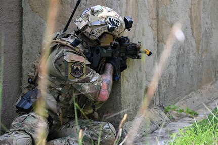 Airmen from the Pennsylvania National Guard's three Air wings participated in Exercise Iron Keystone Aug. 4 to 6 at Fort Indiantown Gap, Pa. (U.S. Air National Guard photo by Tech. Sgt. Ted Nichols)