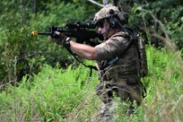 Airmen from the Pennsylvania National Guard's three Air wings participated in Exercise Iron Keystone Aug. 4 to 6 at Fort Indiantown Gap, Pa. (U.S. Air National Guard photo by Tech. Sgt. Ted Nichols)