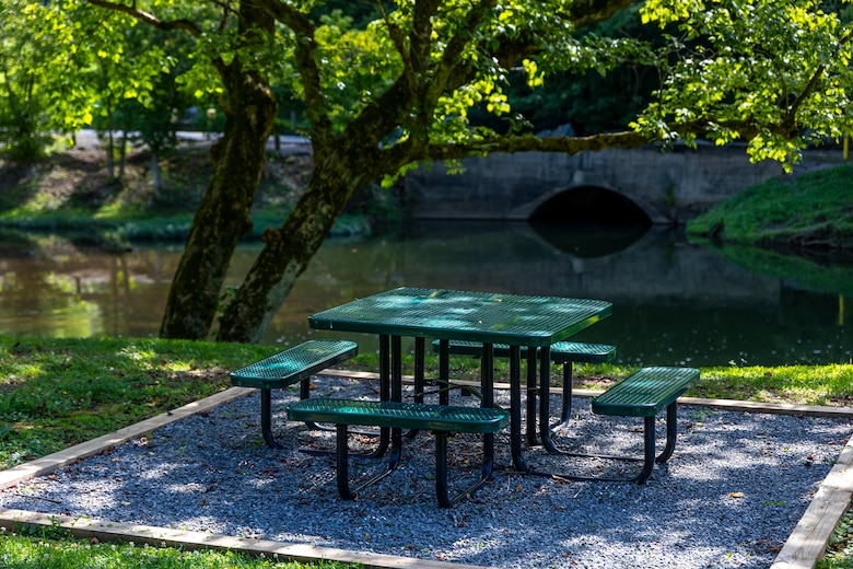 Park rangers and maintenance workers add amenities for visitors at Stonewall Jackson
