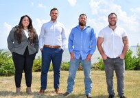 IMAGE: The Naval Surface Warfare Center Dahlgren Division MK38 MOD4 Gun Weapon Systems Console Design and Integration Team, consisting of team members (pictured left to right) Christie Cons, Ryan Cervino, Joshua Assur and John Holder with the Integrated Engagement Department, was selected for the Fiscal Year 2023 Third Quarter Program Executive Office Integrated Warfare Systems Excellence Awards. Not pictured are James Carsola and Luke Delozier.