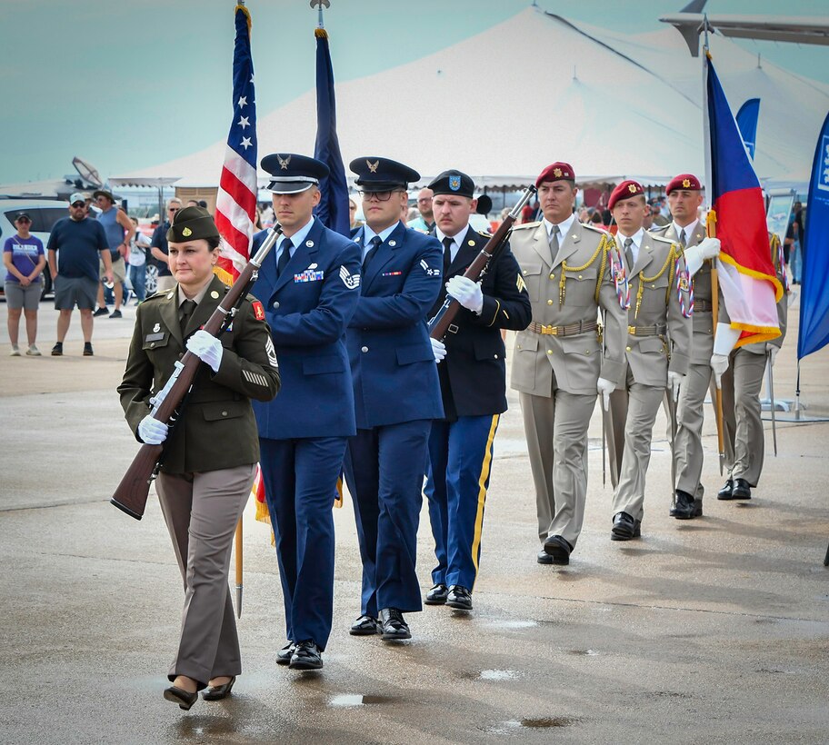 Members of a Czech Delegation including Czech Armed Forces, and Nebraska National Guard leadership came to Nebraska to participate in the airshow this year in celebration of 30 years of partnership with Nebraska and Texas through the Department of Defense’s State Partnership Program Aug. 26, 2023.