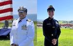 Lt. Cmdr. Allice Gholson and Chief Culinary Specialist Lisa Densmore are the 2023 Women’s Leadership Award winners.