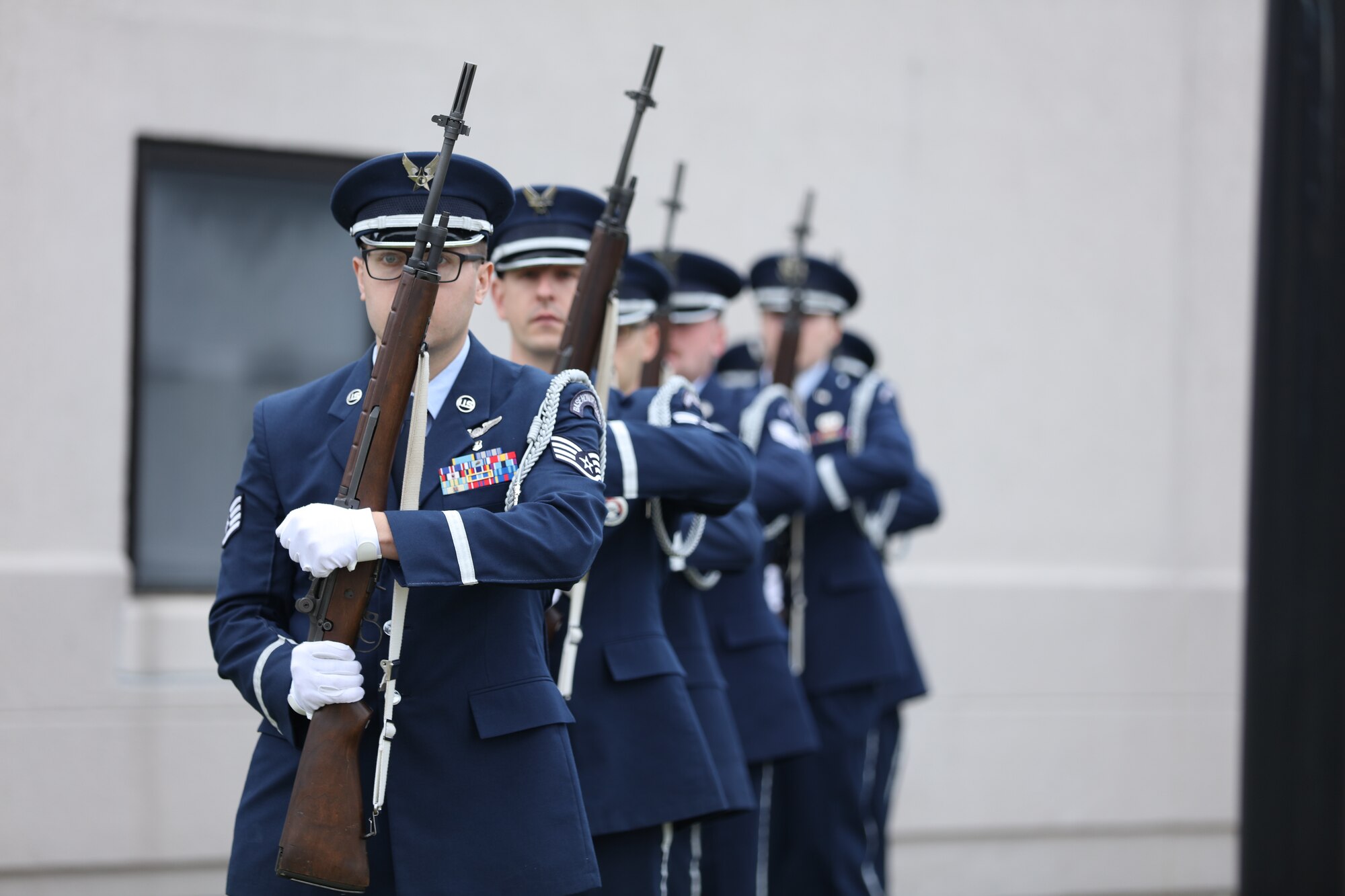 445th Reserve Citizen Airmen came together Sept. 10, 2023 at Heritage Park outside Bldg 4010 to reflect and honor those who lost their lives during the tragic events of Sept. 11, 2001.  The 445th Honor Guard performed a 21-gun salute followed by Taps during the ceremony.