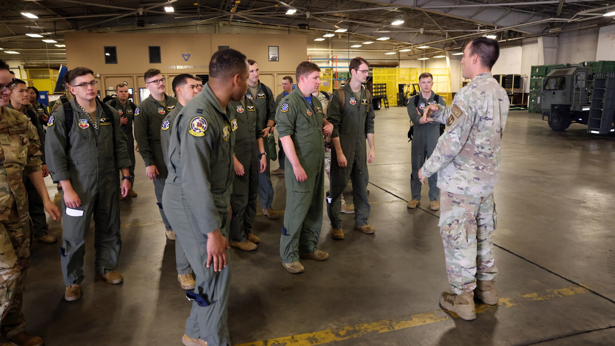 airmen drop off bags