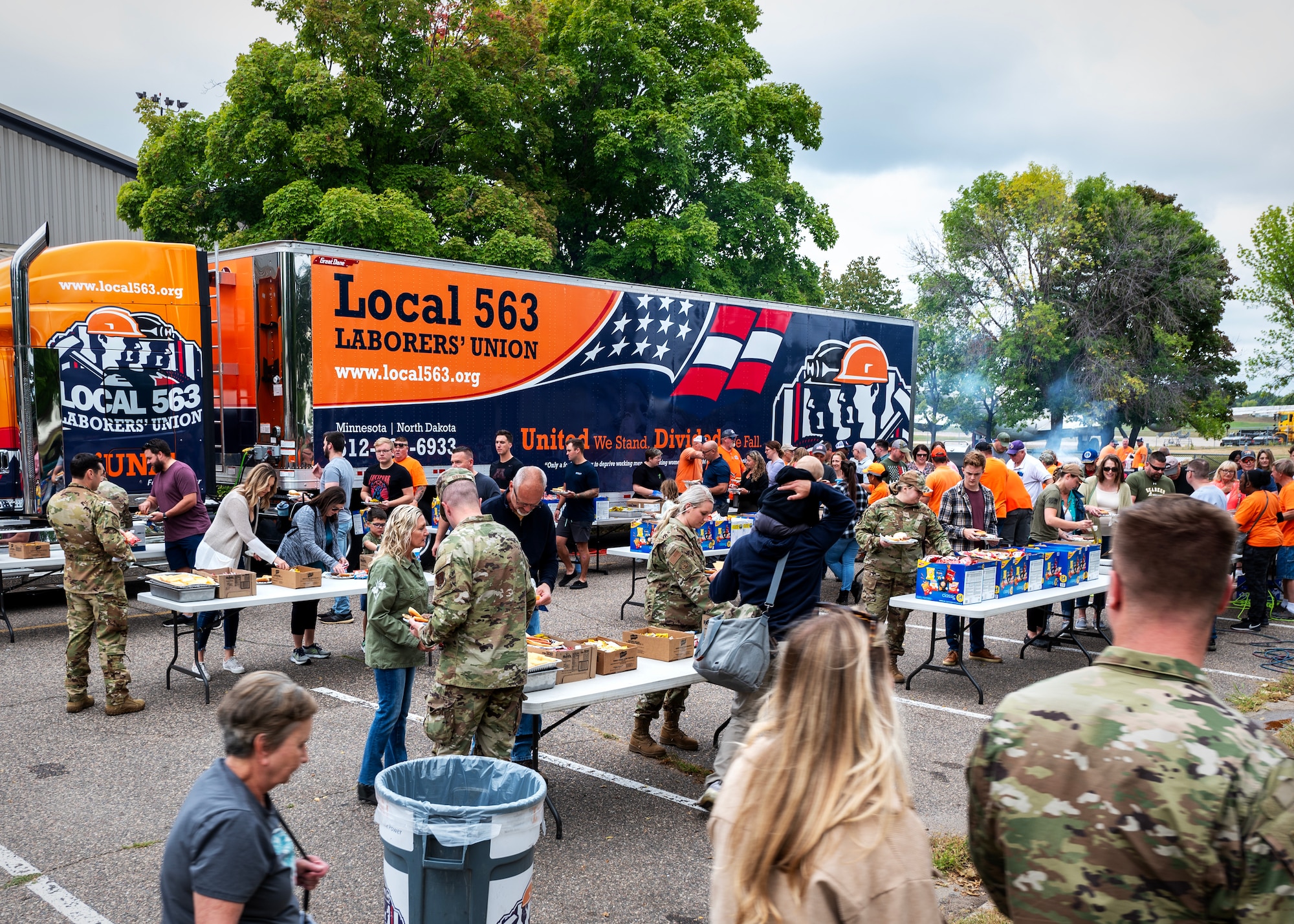 U.S. Air Force Airmen from the 133rd Airlift Wing and their families and friends participate in Family Day activities in St. Paul, Minn., Sept. 10, 2023.