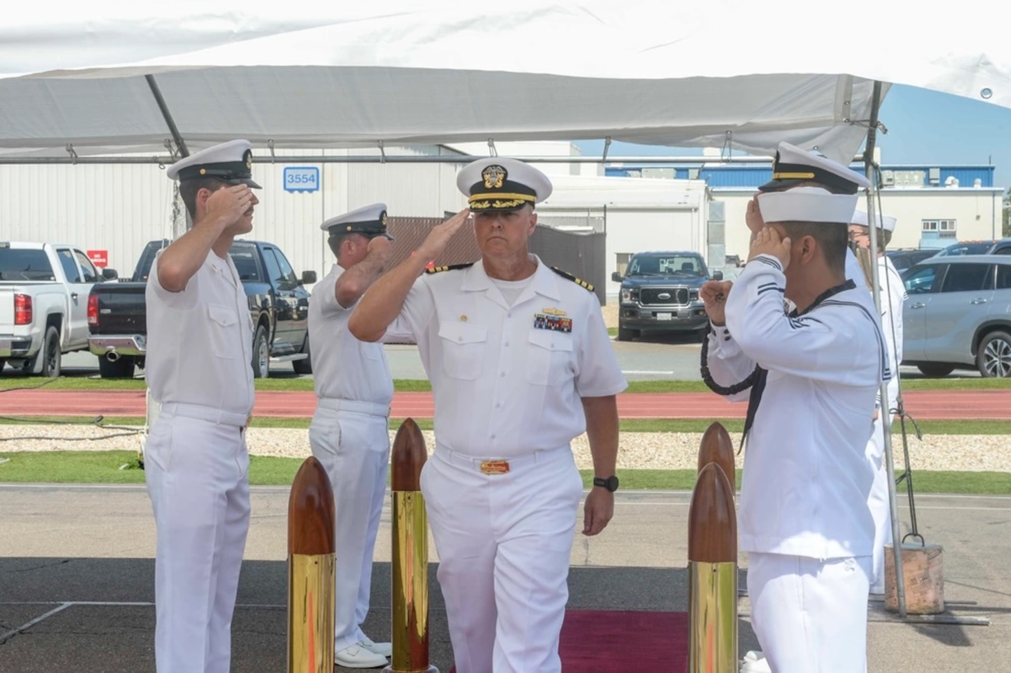 USS Mobile (LCS 26) Blue Crew Conducts Change of Command Ceremony