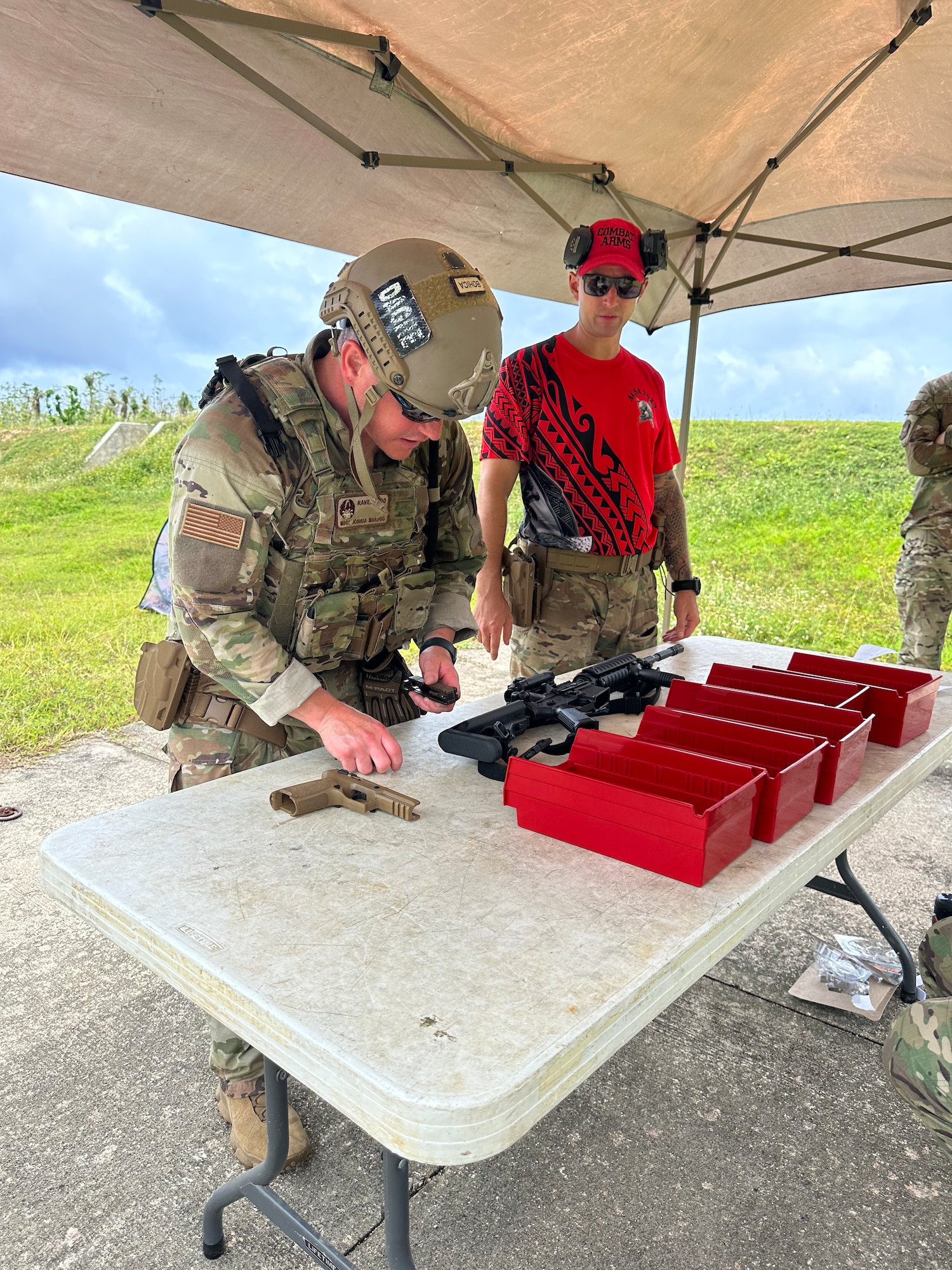 168th Security Forces loads ammunition while participating in Combat Skills Assessment