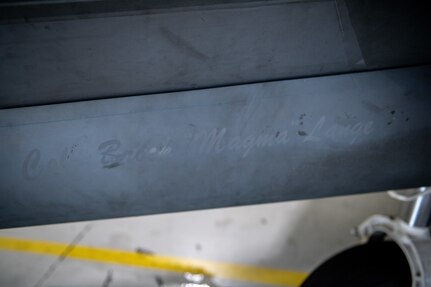"Col. Brock "Magma" Lange" printed on side of F-22.