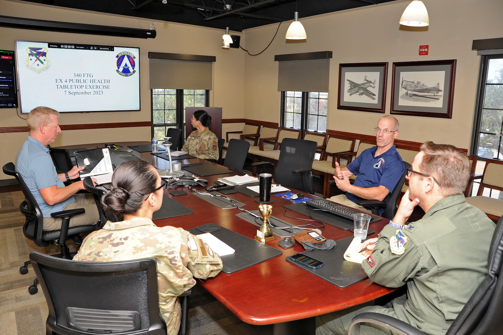 340th FTG conducts emergency response, public health tabletop exercise