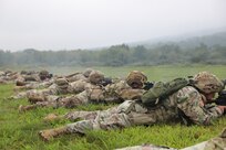 U.S. Soldiers and Airmen, assigned to the Pennsylvania, New Jersey, Delaware, Maryland, West Virginia, Virginia and the District of Columbia National Guards, participate in the Marksmanship Advisory Council’s Region II Marksmanship Sustainment Exercise at Fort Indiantown Gap, Aug. 25, 2023.
