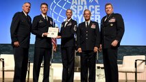 Berlin Airlift Veterans Association Award at the Air, Space & Cyber Conference on September 13, 2023, at National Harbor, Maryland. Photo by Mike Tsukamoto/Air & Space Forces Magazine