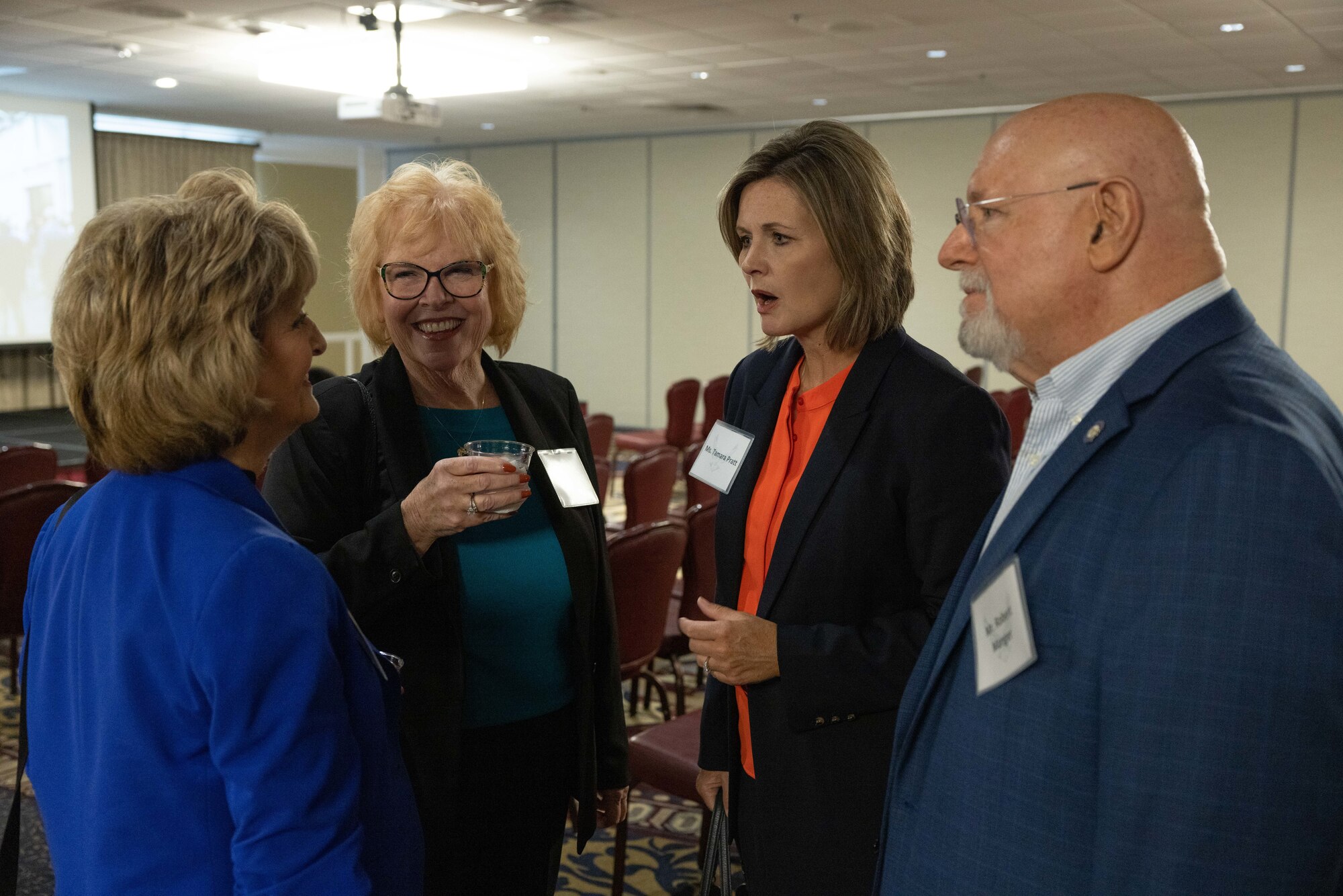 people standing and networking