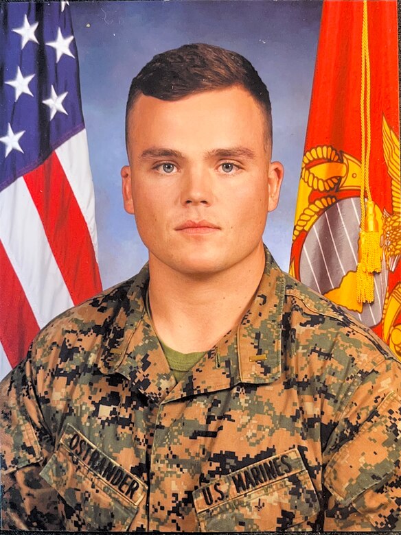 Official photo of 1st Lt Ostrander