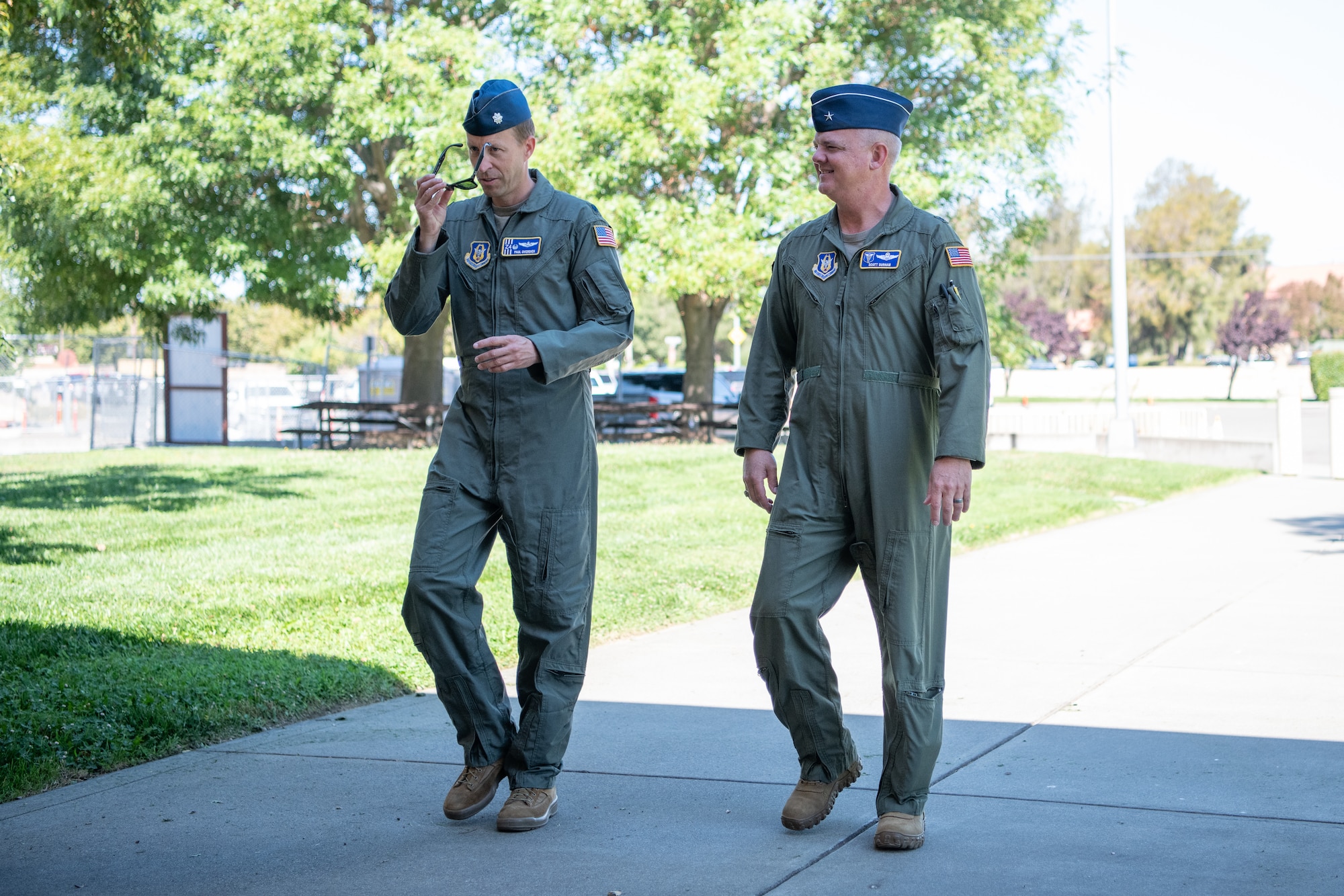 Numbered Air Force commanders tour the Travis Mission Planning Center as it comes online at the base to support and ready the warfighter's mission.