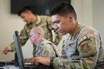 Joint Task Force-Red Hill (JTF-RH) Access Control Point (ACP) team members ensure accountability of personnel at the Red Hill Bulk Fuel Storage Facility on Joint Base Pearl Harbor-Hickam, Hawaii, Sept. 11, 2023.