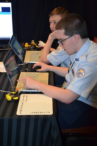 AFJROTC Cadets from Knob Noster High School Compete in the CyberPatriot National Finals