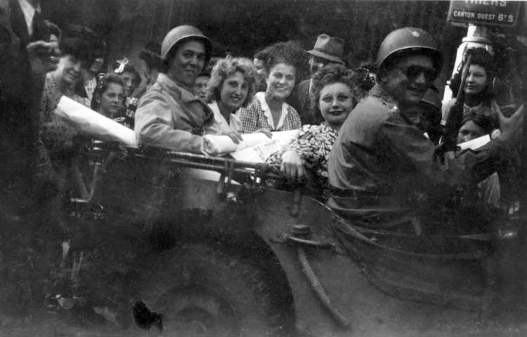 This photo was taken shortly after the liberation of the city of Nancy, France, on Sept. 15, 1944.