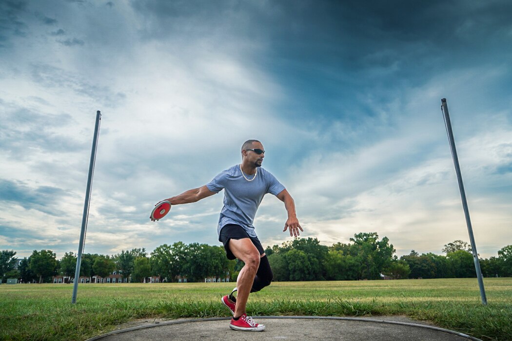 Staff Sgt. Gregory Walker, U.S. Air Force veteran and Team U.S. athlete, trains for track and field