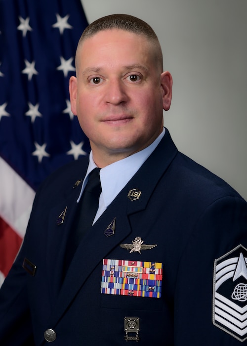 Official photo of Chief Master Sgt. Matthew A. Collingridge