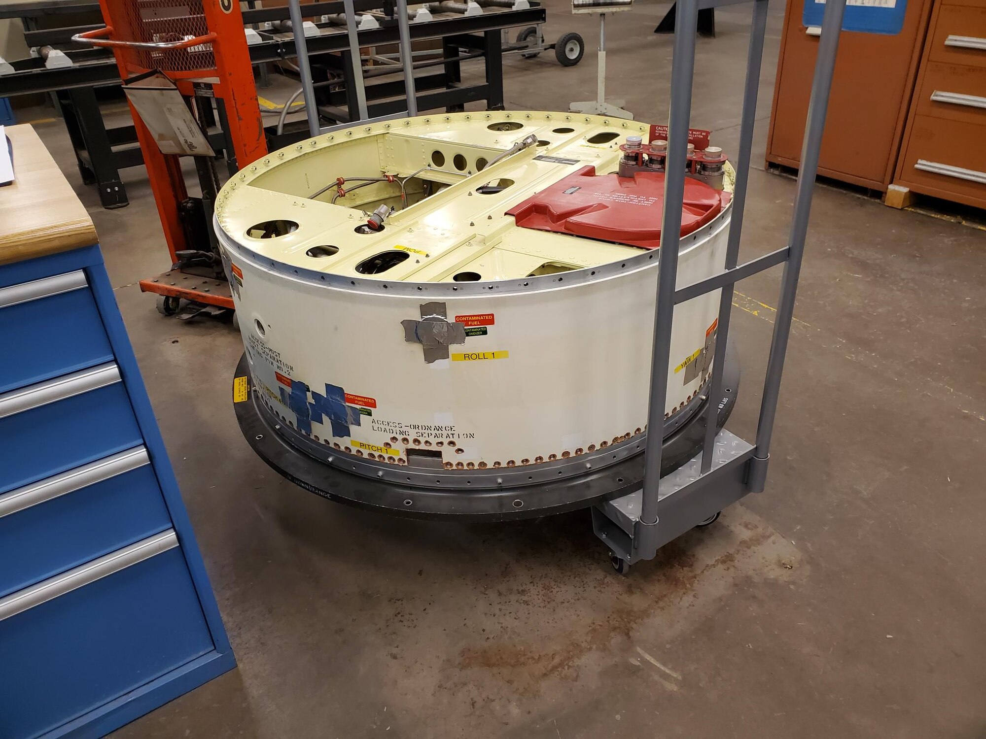 A PSRE unit that was slated to be destroyed was prepared for a new life as a trainer in 2023 at Sheppard Air Force Base. Sheppard personnel worked with Hill Air Force Base to procure the parts.