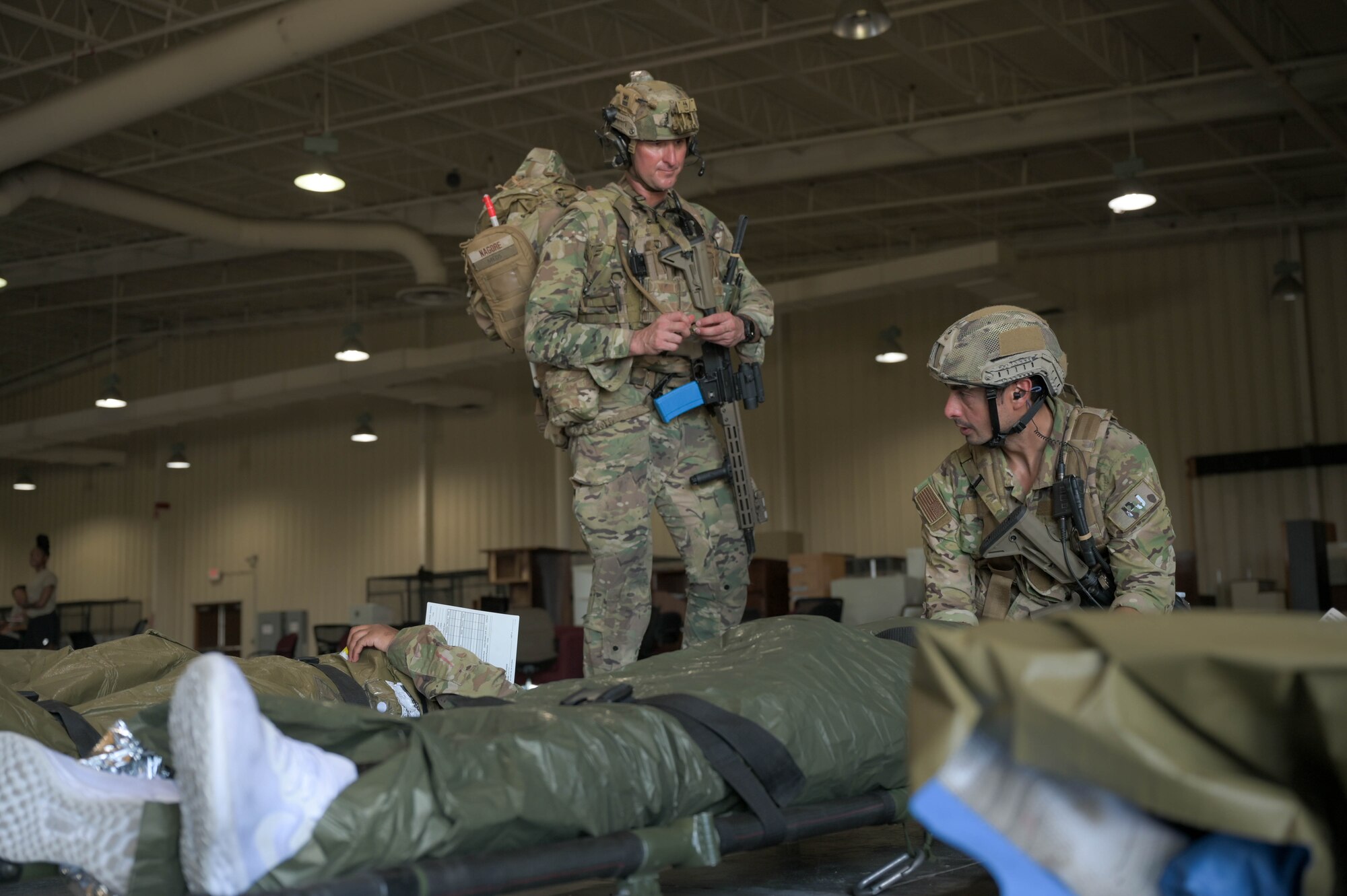 Members of the 920th Rescue Wing participate in the exercise Fury Horizon 23 at Avon Park Air Force Range, Florida, Sept. 8, 2023.