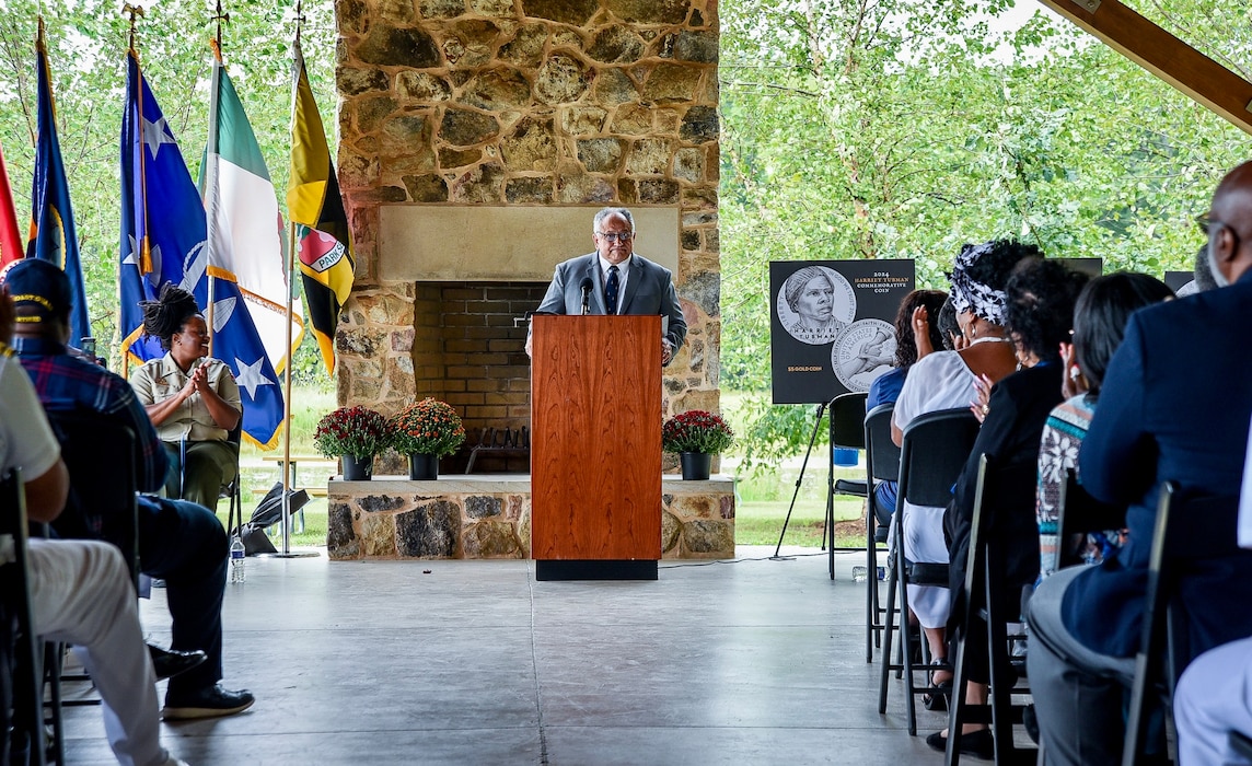 CHURCH CREEK, Md (Sept. 17, 2023) – Secretary of the Navy (SECNAV) Carlos Del Toro today named a U.S. Navy ship after American abolitionist and social activist Harriet Tubman, Sept. 17.