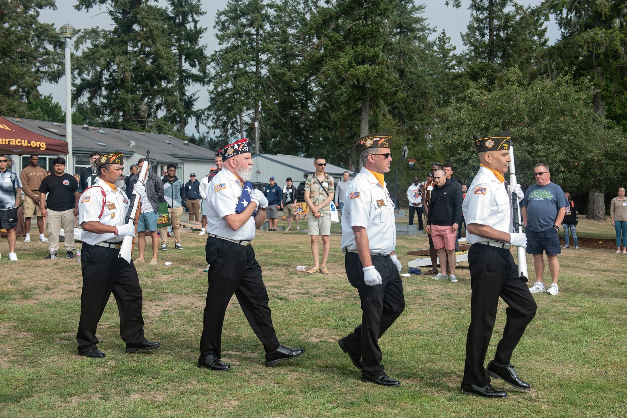 Every year, the Thurston County Chamber of Commerce and Olympia Yacht Club invite military personnel in coordination with local installations and commands to attend the event. More than 400 Department of Defense service members attended this year. (U.S. Air Force photo by Airman 1st Class Kylee Tyus)