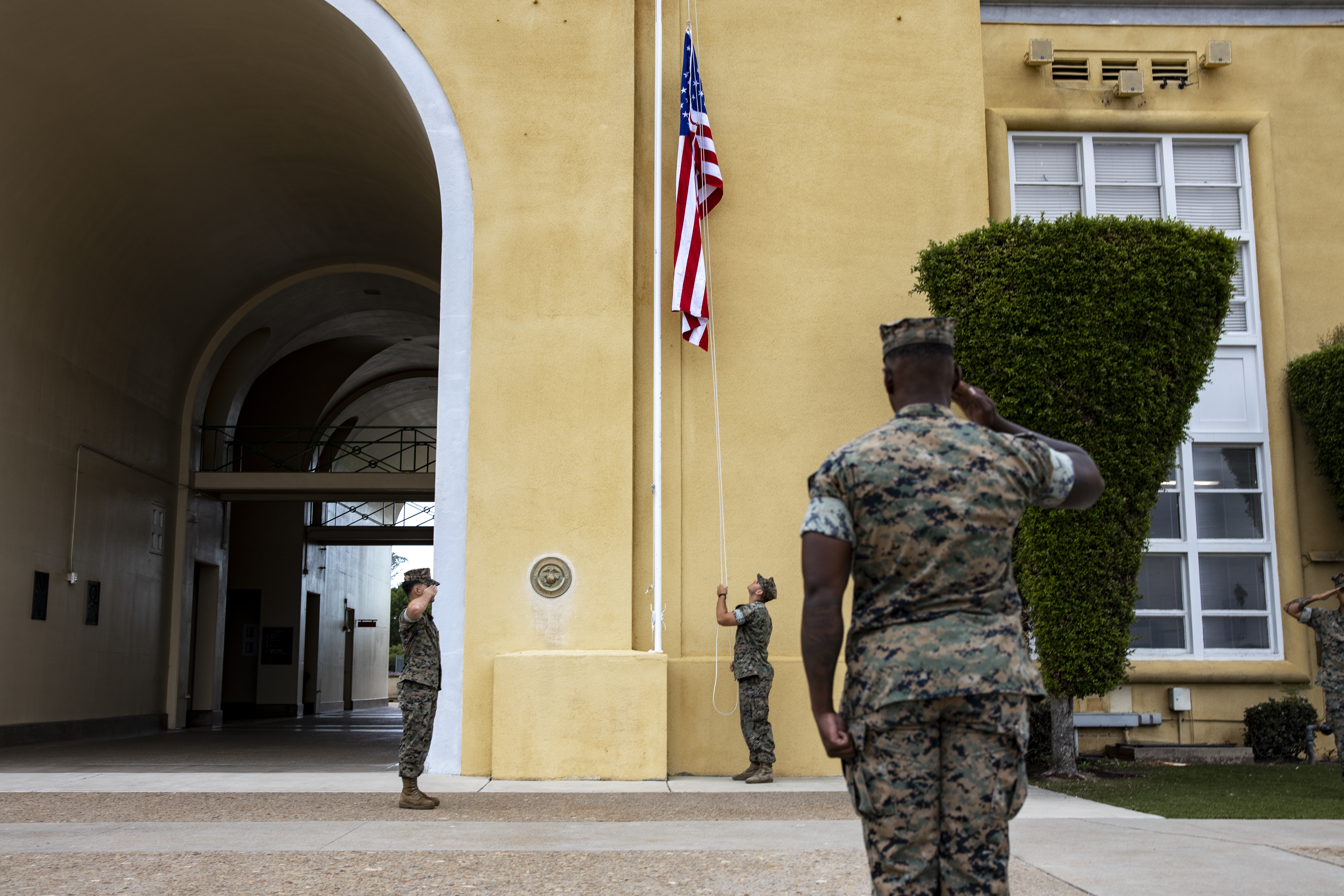 U.S. Marines with the Marine Corps Recruit Depot (MCRD) San Diego