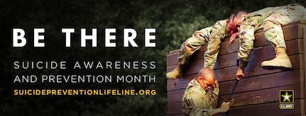 A graphic promoting Suicide Awareness and Prevention Month. The U.S. Army creates promotional graphics for social media platforms. (U.S. Army graphic by Spc. Eric Pargeon)