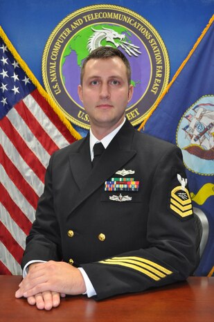 Information Technology Chief Austin Tushaus, Senior Enlisted Leader, Naval Computer and Telecommunications Station (NCTS) Far East Detachment Atsugi, Japan