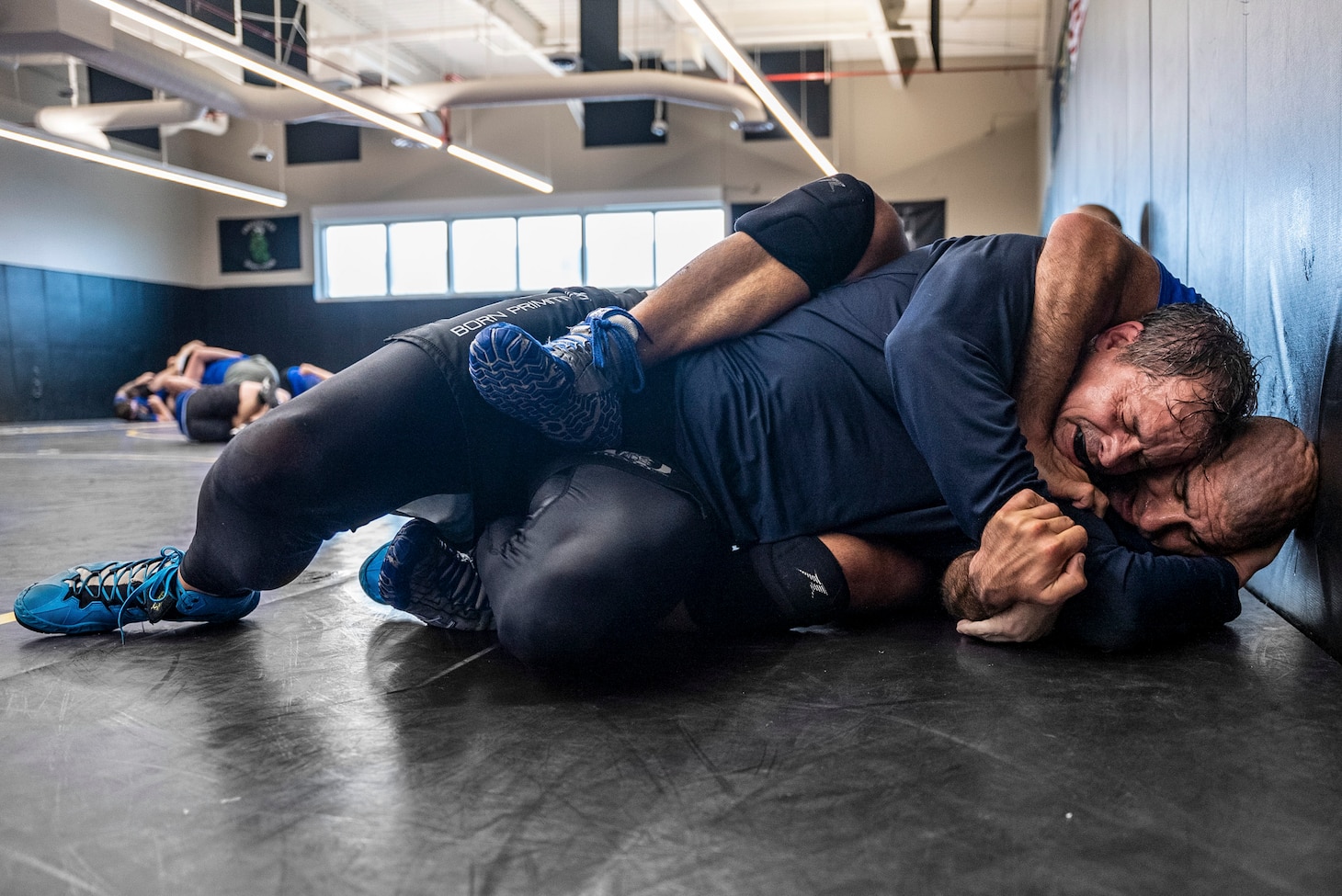 CORONADO, Calif. (Sept. 12, 2023) West Coast based Naval Special Warfare Sailors participate in an NSW combatives program training session.
