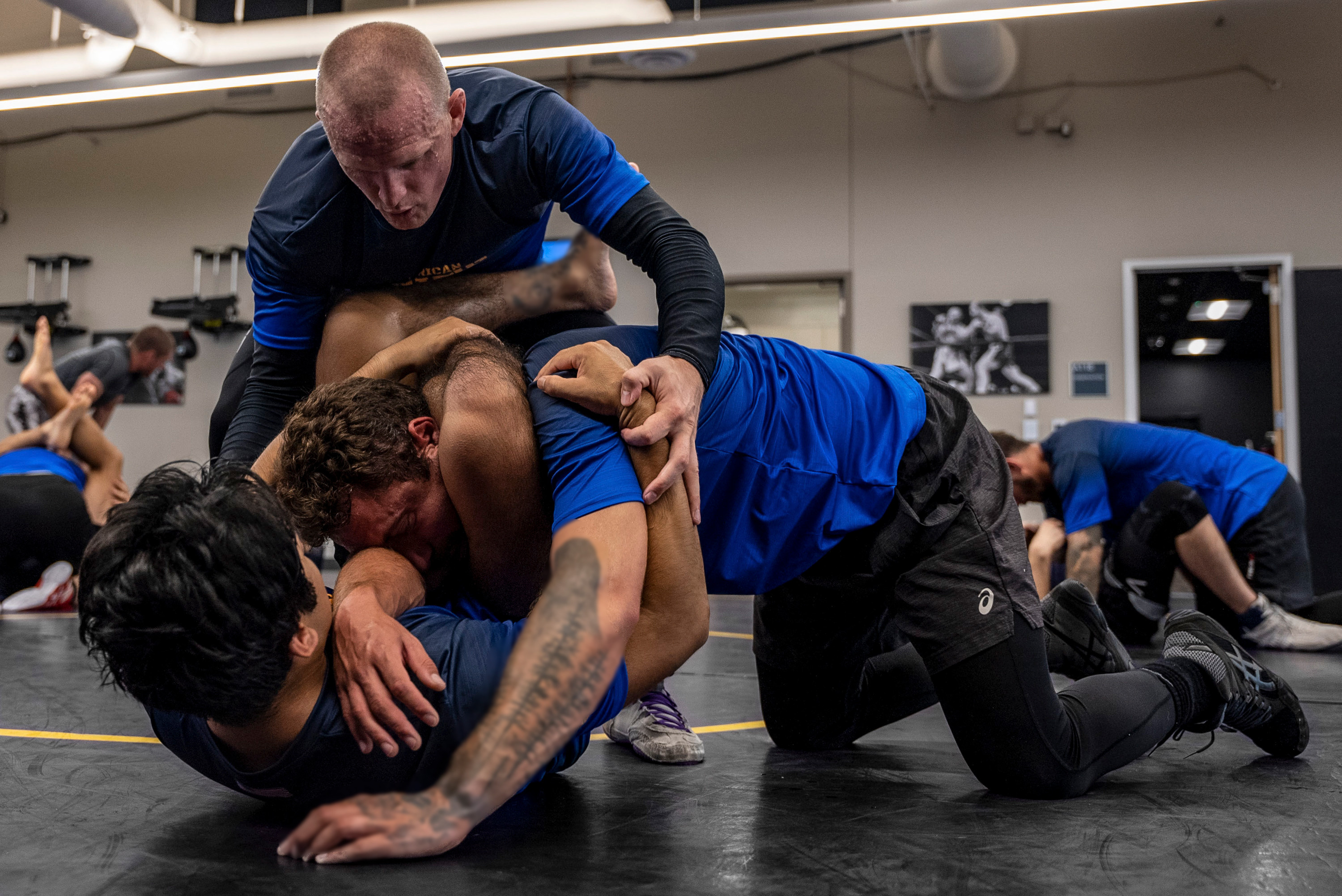CORONADO, Calif. (Sept. 12, 2023) Ricky Lundell, Naval Special Warfare combatives program coach, instructs West Coast based Naval Special Warfare Sailors.