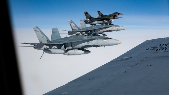 NORAD aircraft fly in support of Operation NOBLE DEFENDER