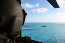 A Grecian tank landing ship is underway as part of an Egyptian-led multinational amphibious assault demonstration during Bright Star 23 off of the Al Alamein North Coast, Egypt, Sept. 13, 2023. Bright Star 23 is a multilateral U.S. Central Command exercise held with the Arab Republic of Egypt across air, land, and sea domains that promotes and enhances regional security and cooperation and improves interoperability in irregular warfare against hybrid threat scenarios. (U.S. Marine Corps photo by Sgt. Angela Wilcox)