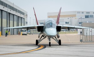 The U.S. Air Force accepted the first of five T-7A Red Hawk aircraft from the Boeing Co. on Sep. 14th. (Courtesy photo by Boeing Co.)