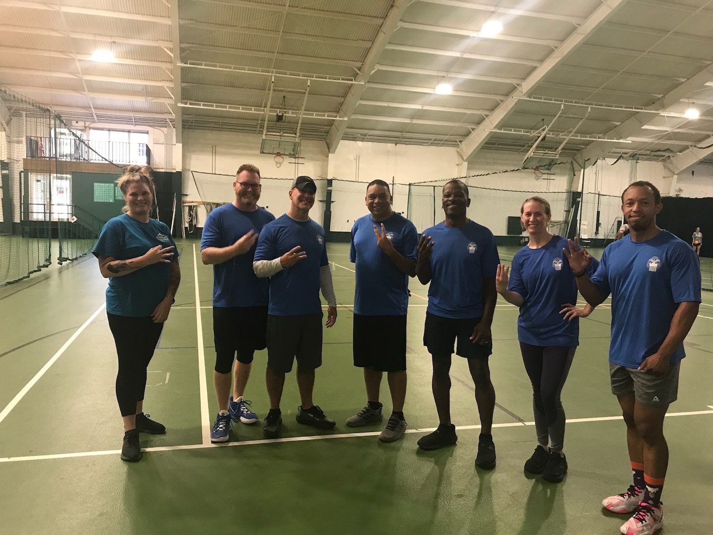 Dodgeball team poses for team photo