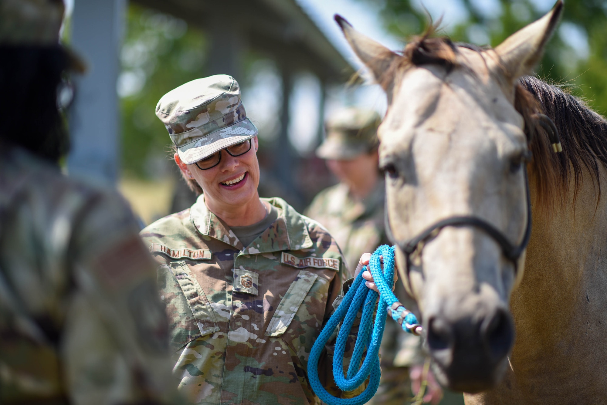 Photos of airmen enjoying 183d Wing Wellness Day