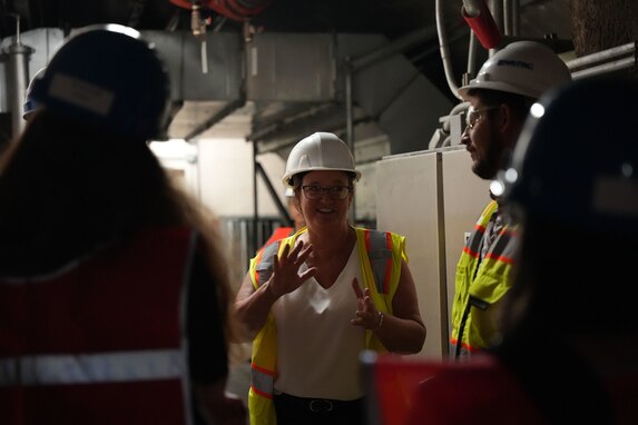 Members of Government Accountability Office conduct an accountability walkthrough during a visit to the Red Hill Bulk Fuel Storage Facility, Halawa, Hawaii, Sept. 14, 2023.