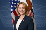 A graphic of Deputy Defense Secretary Kathleen Hicks.