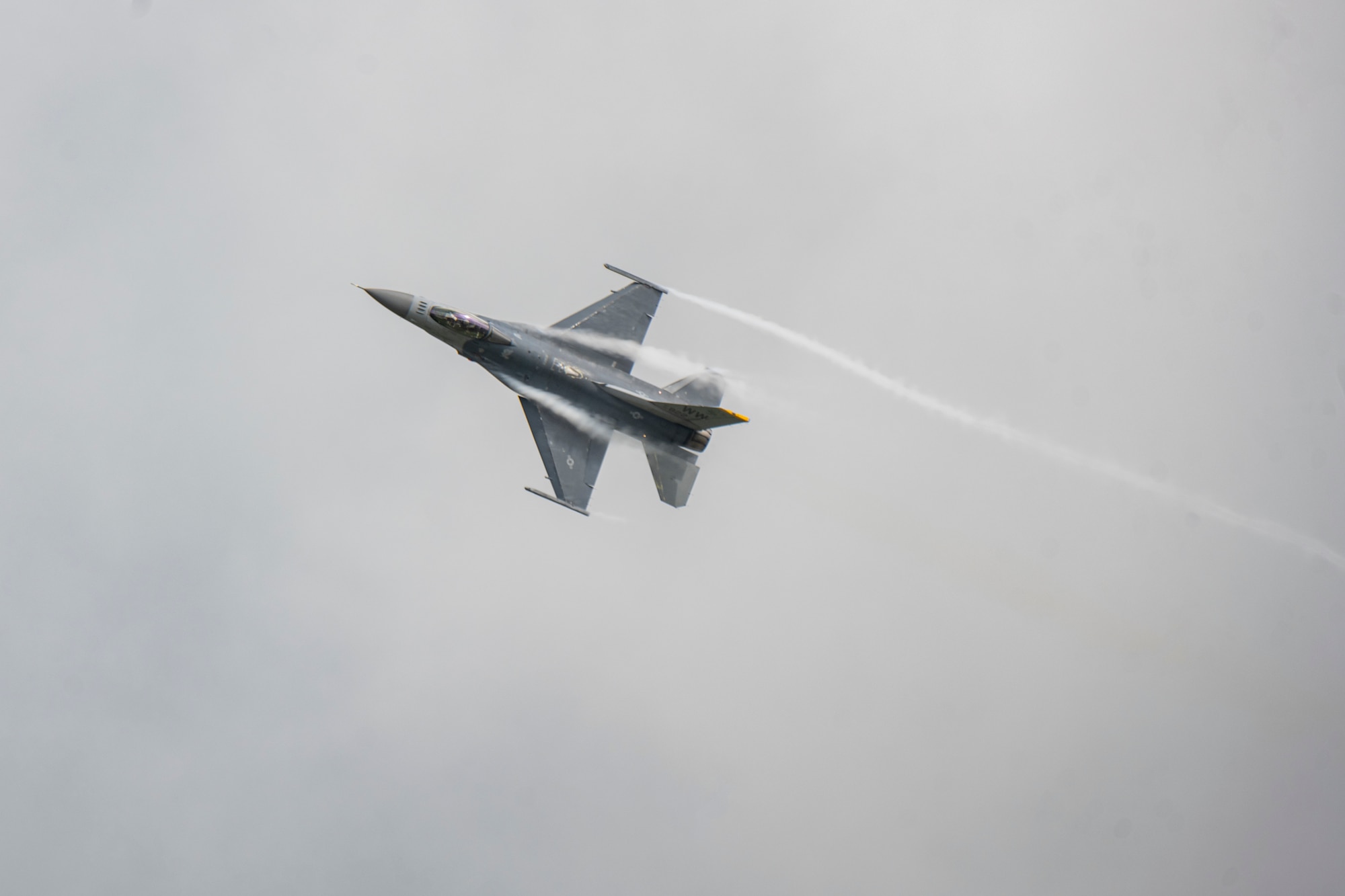 A jet flying through the sky at Misawa Air Fest 2023.