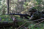 Solders from the Maryland Army National Guard's 175th Infantry Regiment conduct ambush section training for members of the Estonian Defence League, in Rutja, Lääne-Viru County, Estonia, Sept. 18, 2023. The 18 Maryland Soldiers trained over 2,000 EDL members over three days.