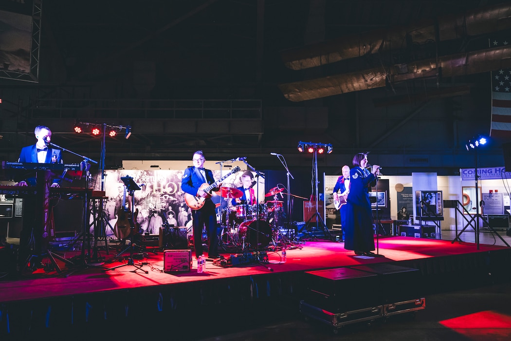 Air Force Band of Flight plays at an event